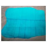 Teal leather hide