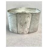 Vintage Turkish Trabzon hasiri woven silver