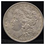 1889 Morgan Silver Dollar Coin.