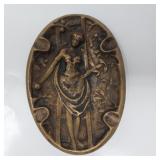 Vintage bronze risqué ash tray