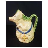 Vintage Italian ceramic pig pitcher