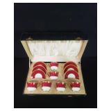 12 pieces Royal Worcester porcelain demitasse