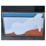 Mid century abstract painting