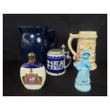 Box of miscellaneous ceramic and pottery beer