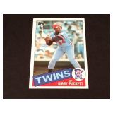 Kirby Puckett 1985 Topps rookie card #536