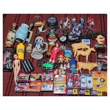 Misc vintage; diecast, Trolls, Mork, 1950s toys