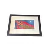 Framed signed "MoonLight" print