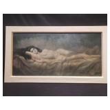 Vintage nude print by Vincent