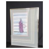 Framed Native American print