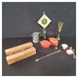 Box of miscellaneous pewter mug ,concert decor