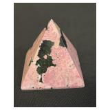 Peruvian rhodonite pyramid specimen