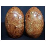 Pair of marble egg shape bookends