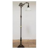 Vintage brass floor lamp, as is