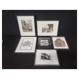 Group of lithographs and etchings