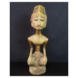 Vintage Indonesian carved wood figure