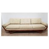 Adrian Pearsall-style mid-century modern walnut