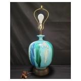 Mid Century Modern pottery table lamp