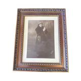 Vintage framed Victorian photo print
