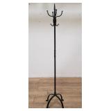 Wrought iron coat rack