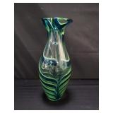 Murano hand blown glass vase