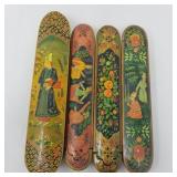 Group of hand painted incense boxes