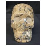 Jasper breccia skull specimen