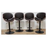 4 Ashley Furniture faux leather adjustable bar