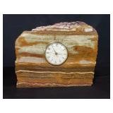 Vintage onyx electric table clock