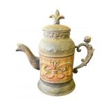 Vintage metal teapot