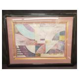 Geometric abstract print