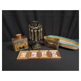 Box of miscellaneous, miniature frames, china t