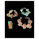 Lot of stone bracelets