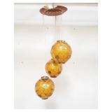 Mid-century modern 3 hanging pendent light fixture