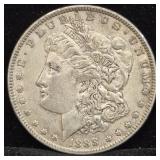 1888 Morgan Silver Dollar Coin.