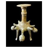 Antique bronze kohl powder flask