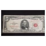 1963 red seal five dollar bill