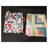 Pair of antique patch quilts