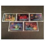 Street Sharks lenticular 3D card set of 5