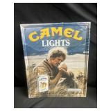 Vintage Camel lights print on tin cigarette
