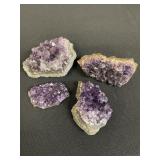 Group of amethyst quartz specimen