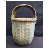 Vintage Chinese woven rice basket
