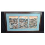 Vintage signed Japanese block prints