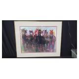 Nancy Noel horse racing print