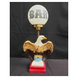 Vintage Signed Mary 1969 ceramic eagle bar light