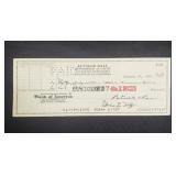 Lucille Ball bank check from 1962