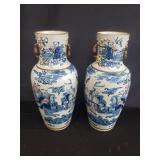 Pair of Chinese ceramic vases