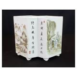 Vintage Chinese porcelain brush holder