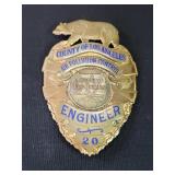 Vintage air pollution control prop badge