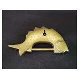Vintage Chinese koi brass lock