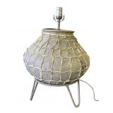 Vintage Native American-style pottery lamp